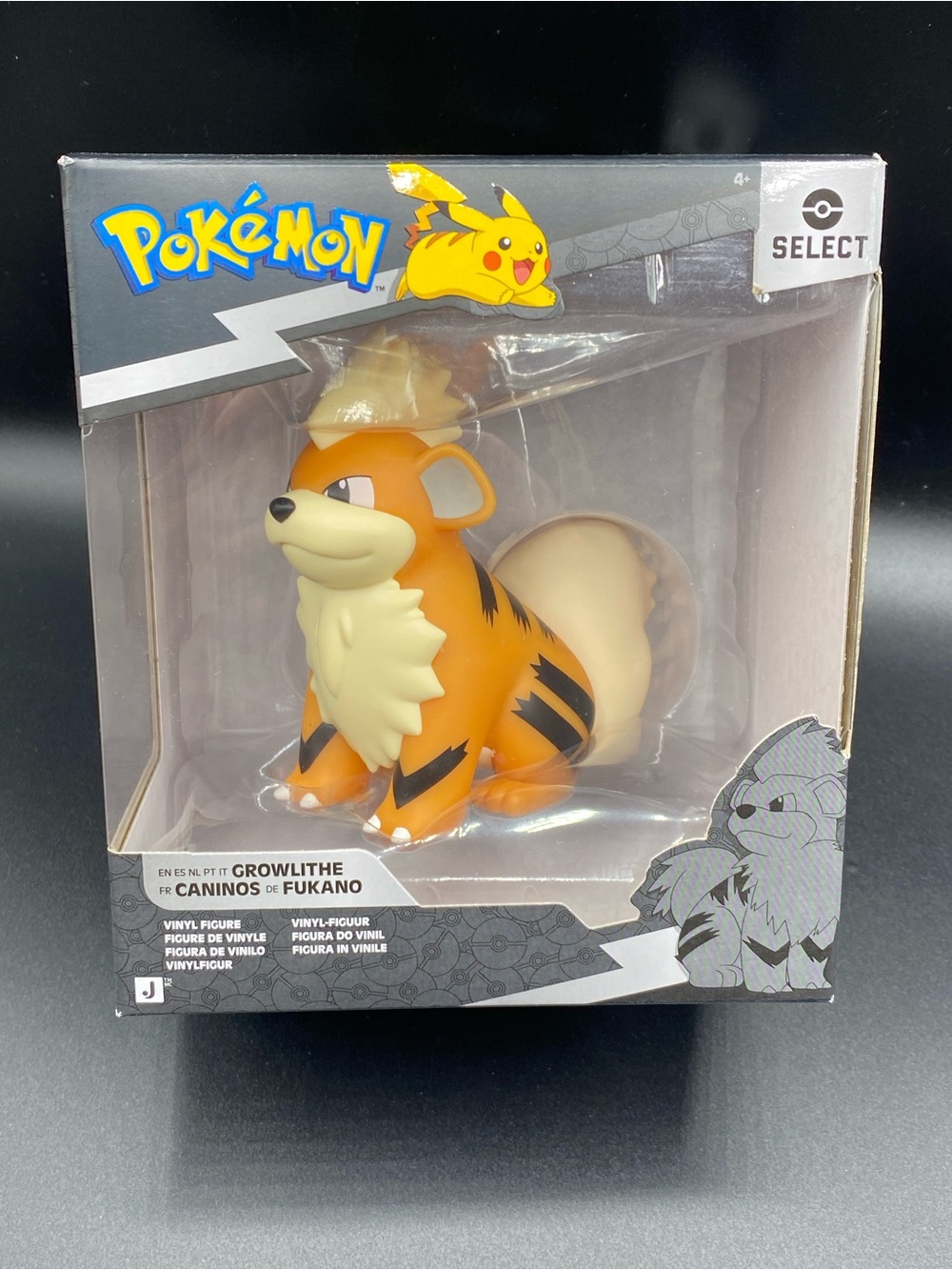 Pokemon Select GROWLITHE 4” Vinyl Figure Series 6 Jazwares Brand New Sealed